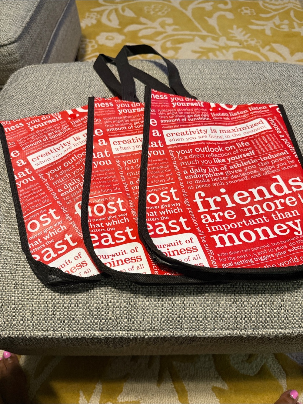 Lululemon Reusable Tote Bag Set